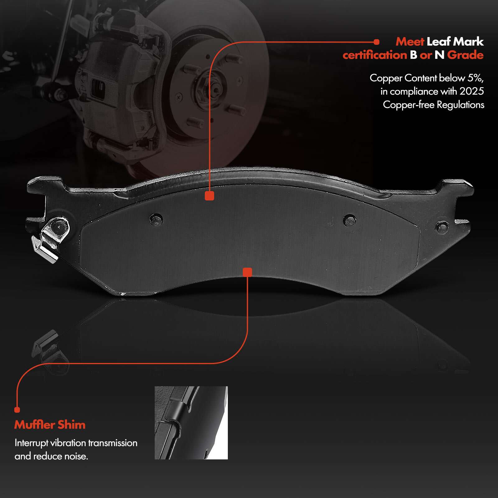 Rear Drilled Rotors & Ceramic Brake Pads for Dodge Ram 1500 0608 Ram