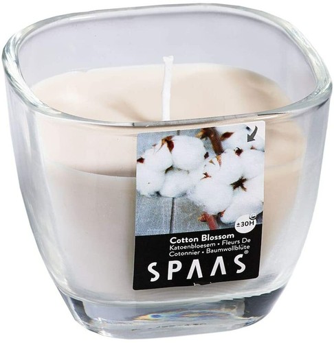 Scented Candle in Glass, 30 hours burning time Scented Candles Square Glass - Picture 11 of 40