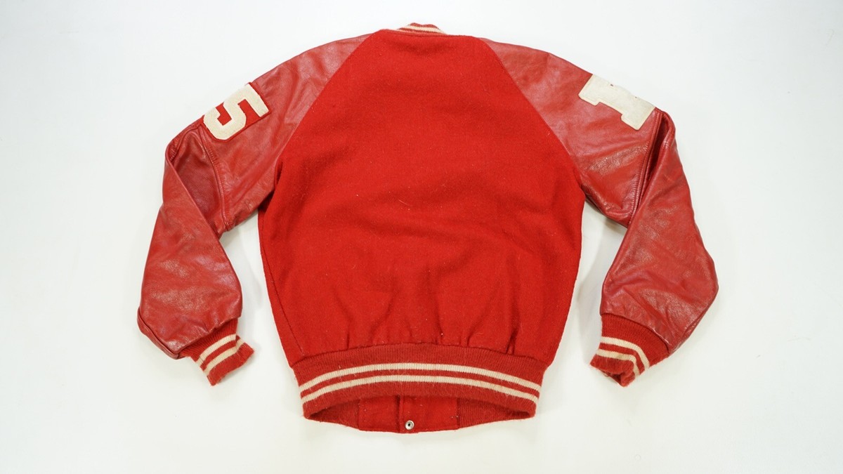 Rare VTG ADMIRAL SPORTSWEAR High School 1985 85 Wool Leather