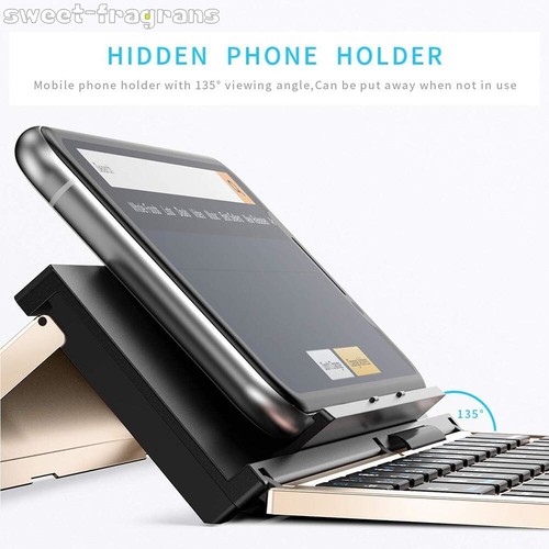 Mini Aluminum Alloy Folding Wireless Bluetooth Keyboard for Windows,Android,IOS - Picture 2 of 12