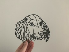 Geometric Cocker Spaniel Dog Animal Wall Art Decor Hanging Decoration
