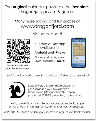 A-Puzzle-A-Day: The Original Daily Calendar Puzzle with 365+ Challenges for E... - Picture 5 of 5