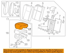 GM OEM 17-20 Encore Seats Tracks Rear Seat Components-Cushion Cover 42396251
