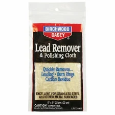 Birchwood Casey Polishing Cloth Lead Remover 6"x9" Gun Cleaning Carbon Wipe