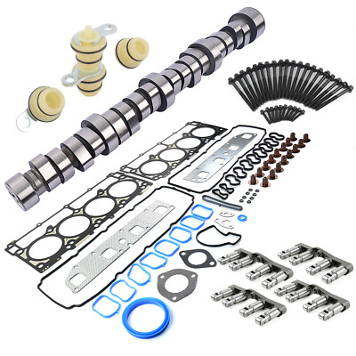 NON MDS Camshaft Valve Tappet Cylinder Head Set For Chrysler Dodge Jeep 5.7L V8