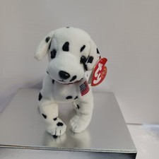VintageTY Beanie Baby - Rescue The FDNY Dalmation Dog Plush With Hang Tag