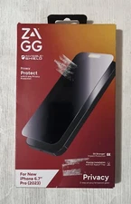 ZAGG Invisible Shield 2-Way Privacy Screen Protector For Apple iPhone 15 Pro Max