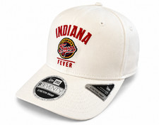 Indiana Fever WNBA New Era 9SEVENTY White Team Arch Snapback Adjustable Hat