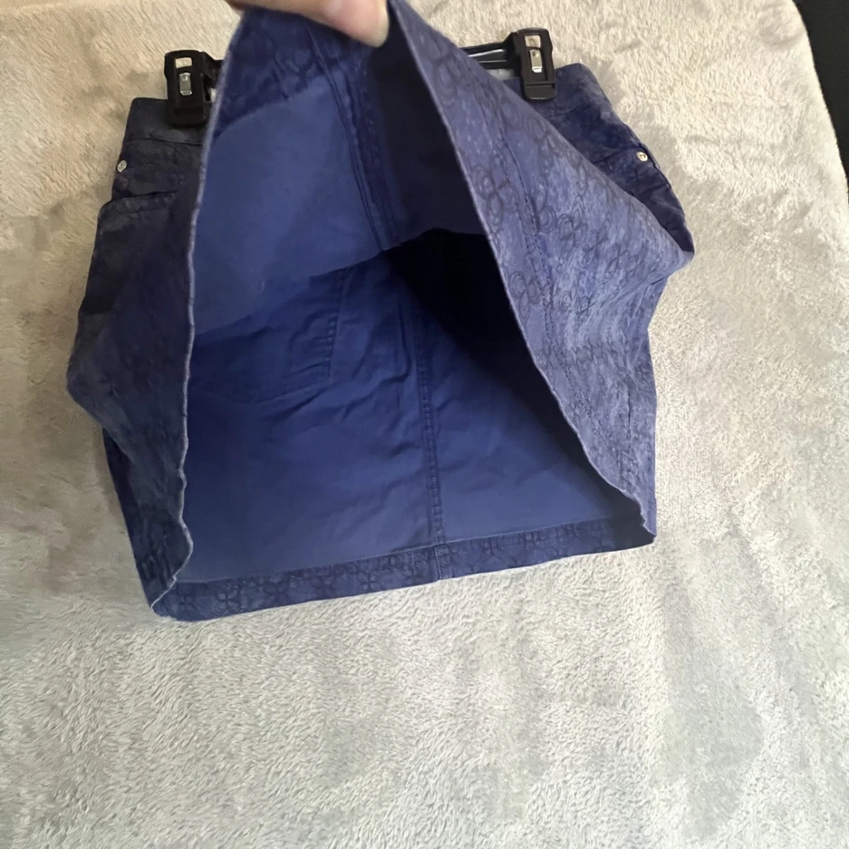 Adidas Mujer’s Falda Informal Azul Estampado Falda Look Diario Talla Mediana Foto 4 de 4