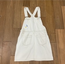 Forever 21 White Overall Jean Dress Size M New with Tags