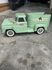 Vintage Tonka Farms Horse Truck Pressed Steel Toy Vehicle Mint Green