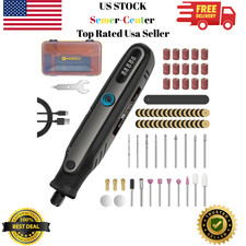 Mini Cordless Rotary Tool 4V, 5-Speed Rotary Tool Kit with 129 Accessories, Poli