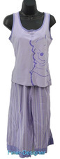 DISNEY WINNIE THE POOH 2 PIECE PAJAMA set tank top M Crop pants L 2pc pj's NEW