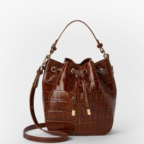 Nuevo Bolso Cubo Brahmin Melinda CASTAÑO MARANA $385