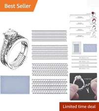 Invisible Ring Adjusters for Loose Rings - 16 Pack with Polishing Cloth