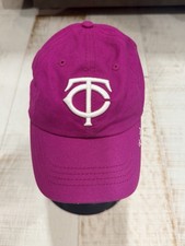 Minnesota Twins Hat Cap Strap Back Womens Pink MLB Baseball 47 TC Logo Script