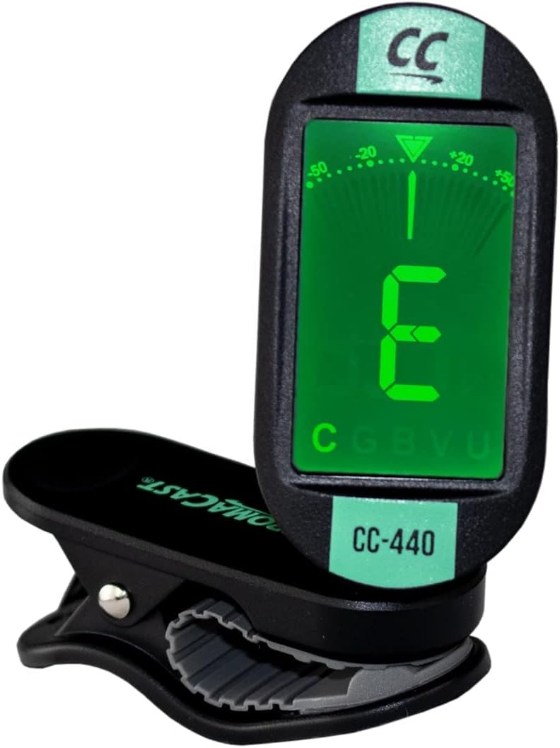 ChromaCast CC-440 Clip On Chromatic Tuner, Surf Green, 2 PACK, Green 