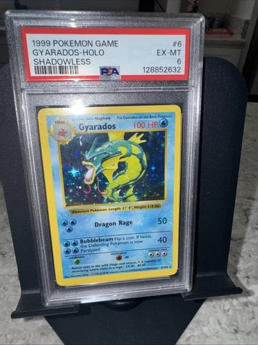 1999 Pokemon Base Set - Gyarados 6/102 (Shadowless) Holo [PSA 6]