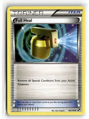 95/114-Full Heal-Uncommon NM-Black and White (BLW)