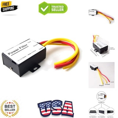 Car Power Filter EMI Noise Ground Loop Isolator Suppressor for Auto Stereo Au...