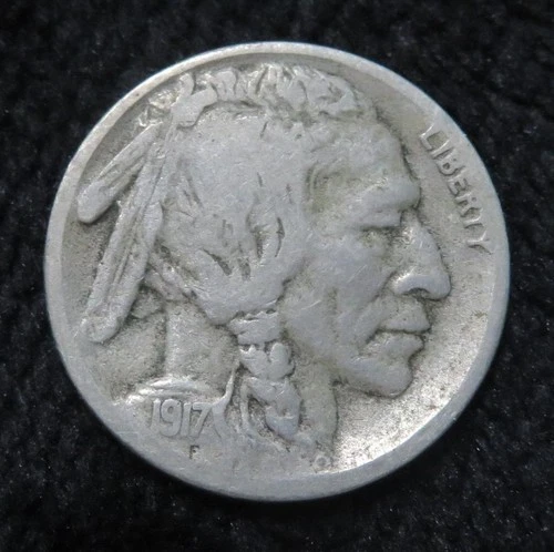1917-S Buffalo Nickel * All Four Date Digits Visable * Great for a Book * 6053