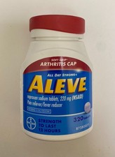 Aleve Pain Reliever Soft Grip Arthritis Caplets 220 mg 320 Tablets Exp 04/2026