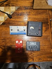 lot of musical equipment Digitech Footswitch Landmate Fuzz Pedal ART Tube MP