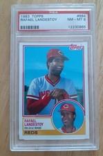 1983 Topps #684 Rafael Landestoy PSA NM-MT 8! Reds