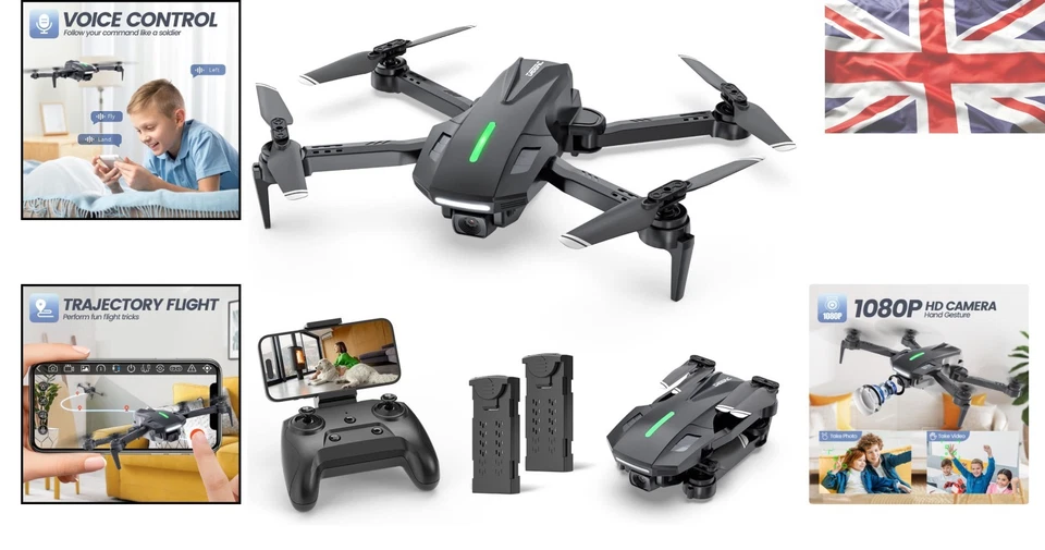 Stunning 1080P HD D70 Drone – Easy-Fly Quadcopter with Gesture & Voice Controls - Image 2 of 4