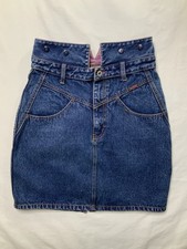 Vintage 80's Jordache NO Exit Stone Washed Skirt Size 13/14 29"
