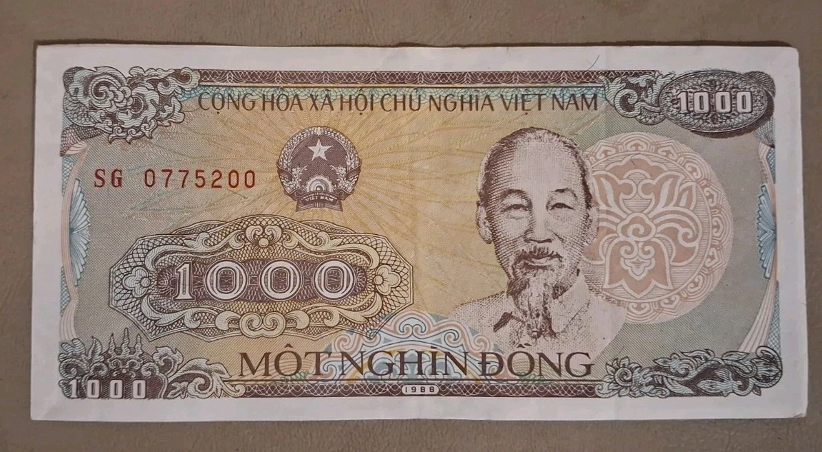 Vietnamese Paper Money 1,000 ₫ Denomination 1988 for sale | eBay