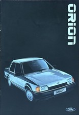 Ford Orion brochure brochure Depliant 06/1989