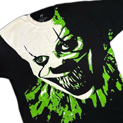 IT Chapter Two Pennywise Stephen King AOP Shirt Black Mens Size XL