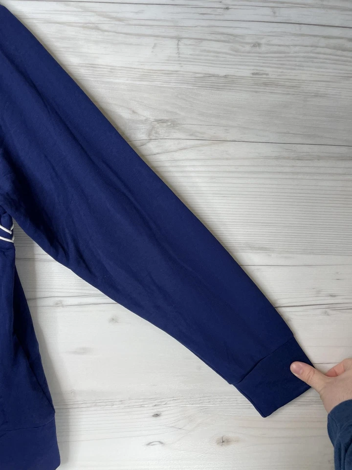 Jaqueta esportiva Anne Klein AK feminina grande azul camden zíper completo pista leve - Imagem 3 de 4