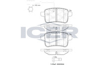 Bremsbelagsatz Hinten Lucas-Trw-System FüR Alfa Giulietta 940 10-20 71770092