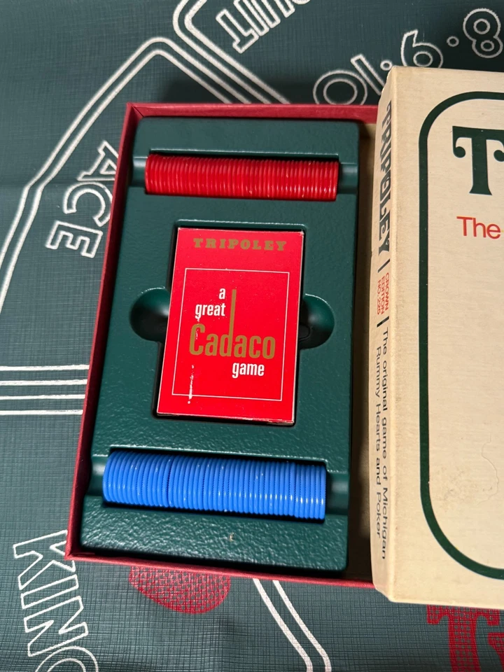Tripoley Card Game Crown Edition #225 Michigan Rummy Hearts, Poker Vintage 1969  - Image 2 of 4