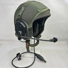 Large CVC Military Combat Vehicle Crewman Tanker Helmet Liner W/ Comms Used Cond