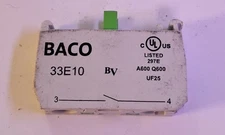 1 USED BACO 33E10 CONTACT BLOCK ***MAKE OFFER***