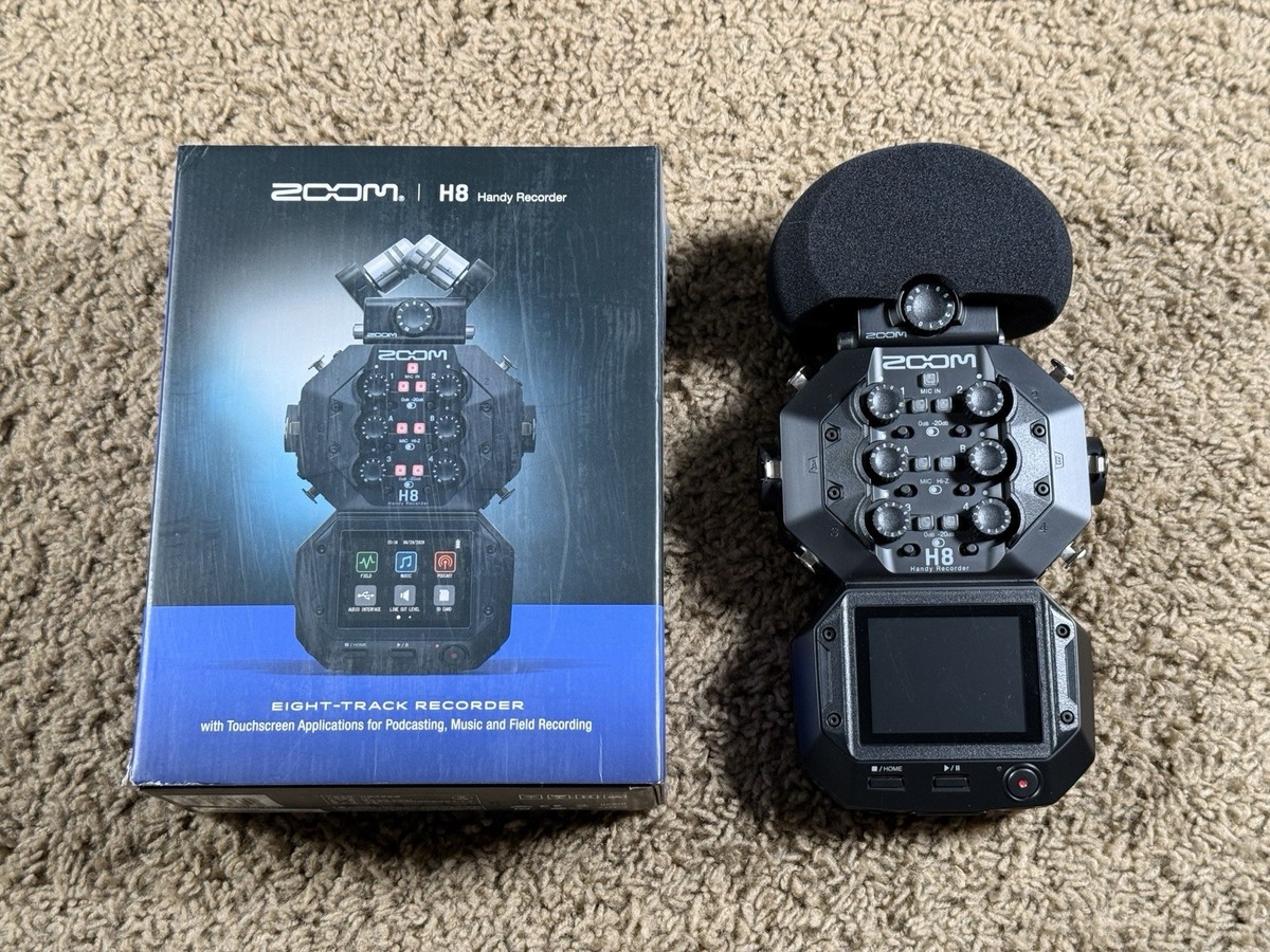 Zoom H8 Handy Recorder 8-Input 12-Track w/ XY Capsule Box Foam