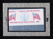 2009 Ticket To Stardom Framed American Pop Culture Tickets 1/1 Ronald Reagan 0n8