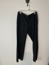 Banana Republic Martin Fit Size 10 Womens Dress Pants Wide Leg Black Office