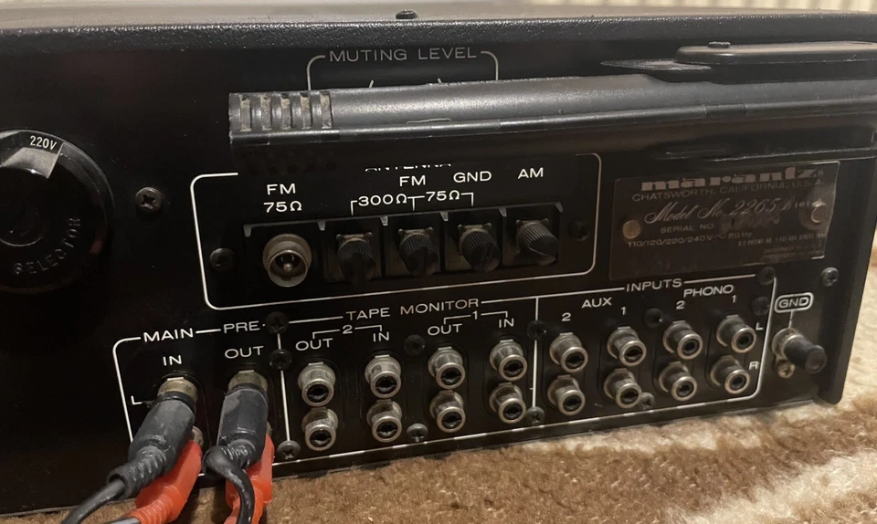 Marantz 2265b Receiver Silber defekt - Bild 3 von 4