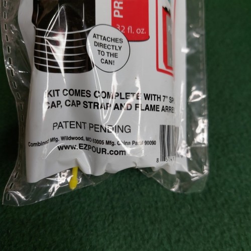 EZ-Pour Plastic Flexible Fuel Spout 7 inch pre mix spout for fuel additives - Bild 6 von 7