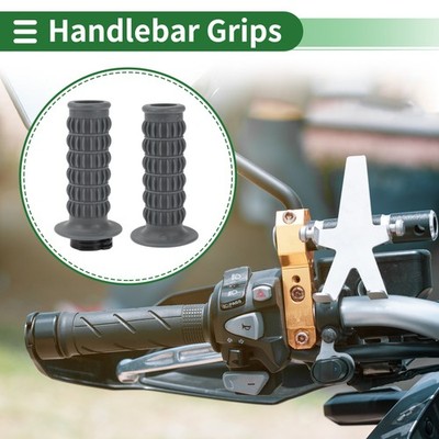1'' 25mm Motorcycle Hand Grips Cover Kit Handlebar Grips Dark Gray Scale Pattern