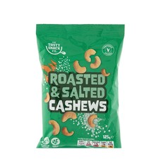 Pack of 4 x Crunchy Roasted & Salted Cashews 125g