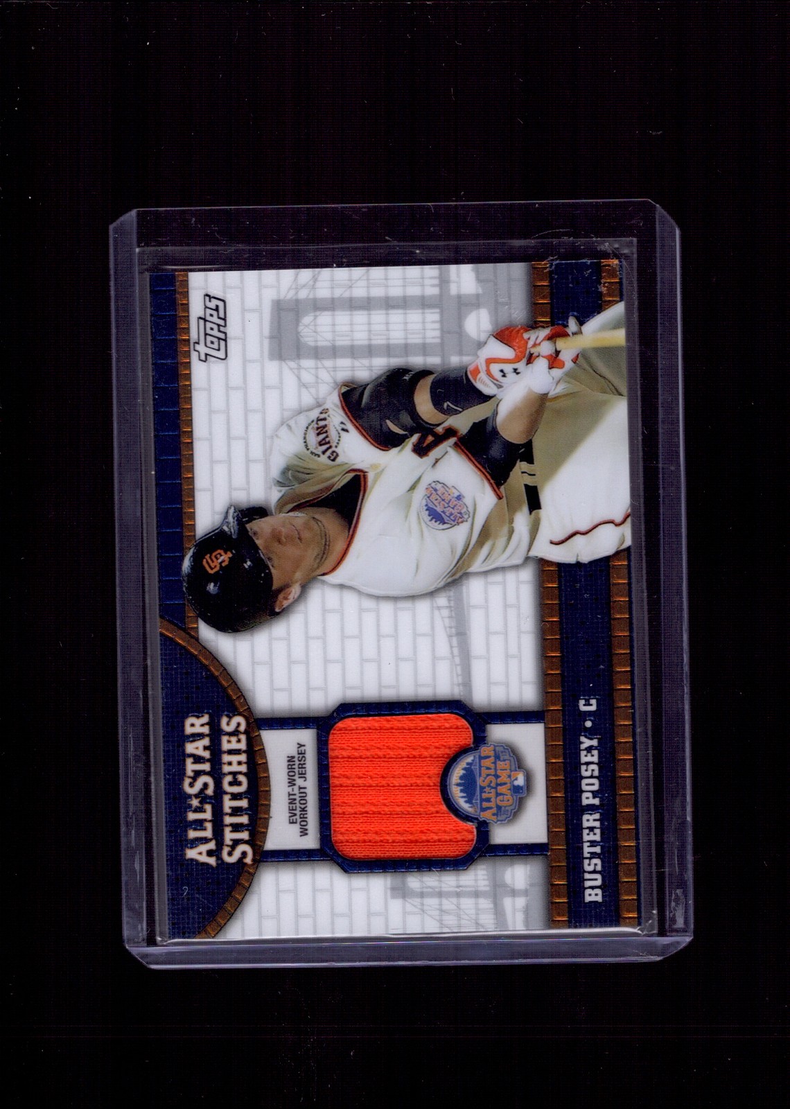 2013 Topps Chrome Update #ASR-BP Buster Posey All-Star Stitches Chrome Relics