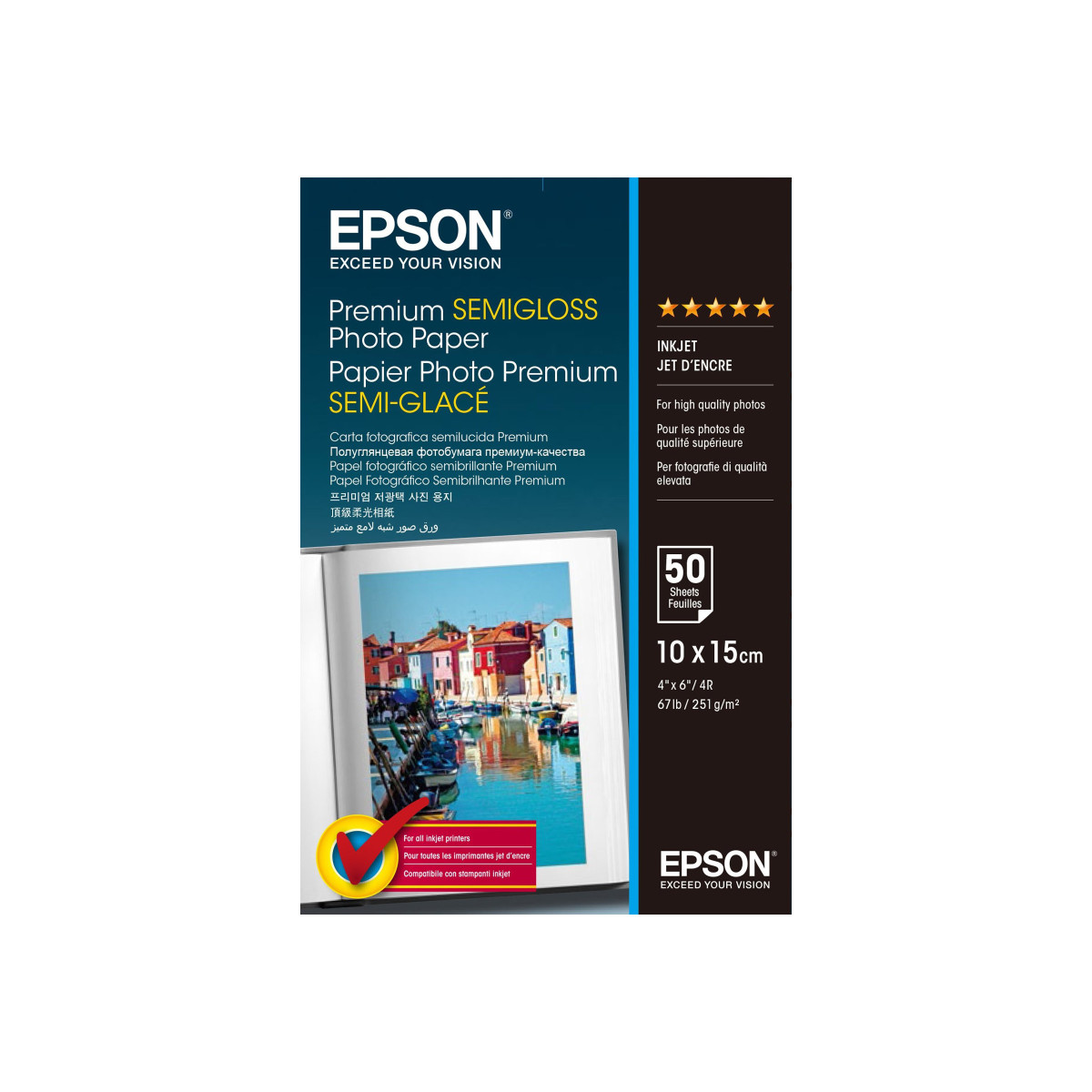 Epson Premium Semigloss Photo Paper Halbglnzend C13S041765 3290₽