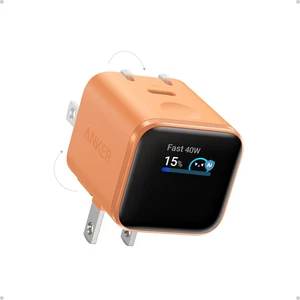 Anker 45W Chargeur d'affichage intelligent, Nano USB-C, Plug pliable, mode entretien