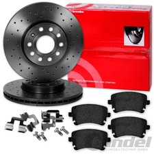 BREMBO Dischi 330mm + Pastiglie Posteriori per Audi A6 C6 4F Limo+Avant 4F2 4F5