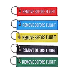 1/2/3Pcs Remove Before Flight Woven Key Chain Special Luggage Label Red Chain Ke